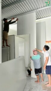 Nhà ở sử dụng vách panel Việt Pháp Gold 